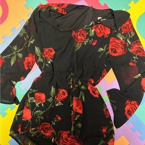 Rose romper from Charlotte Russe